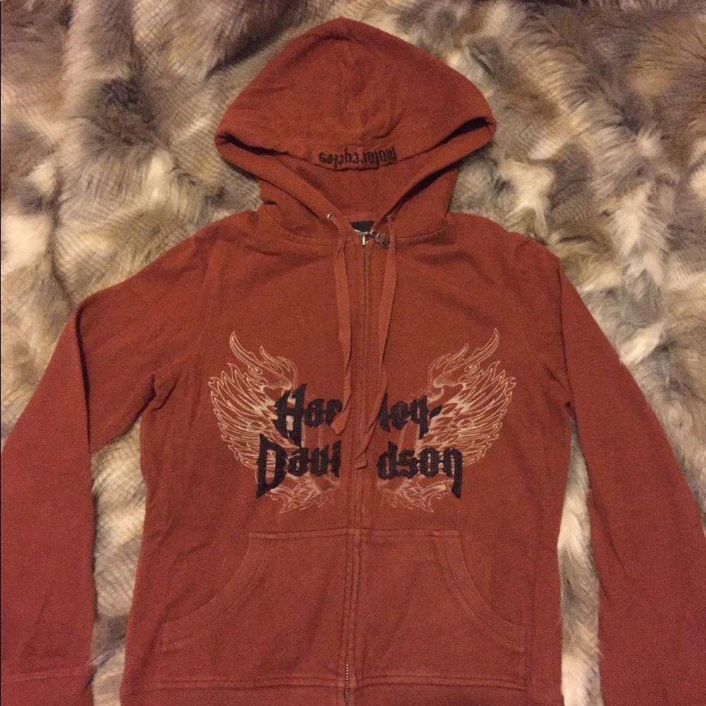 Harley Davidson zip up sweatshirt